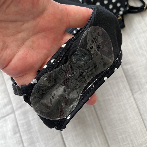 NEW‼️Rachel Roy Classic Black/White Polka Side Lace Up Swimsuit Size M - Picture 11 of 16